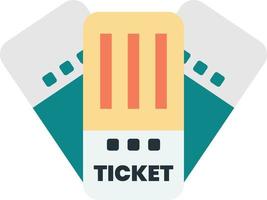 ticket illustration in minimal style vector