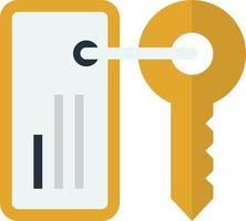 keys and tags illustration in minimal style vector