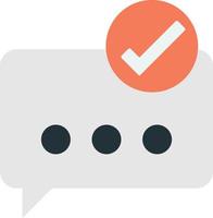 Text boxes and check marks illustration in minimal style vector