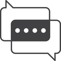 Message boxes and chats illustration in minimal style vector