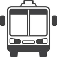 ilustración de autobús en estilo minimalista vector