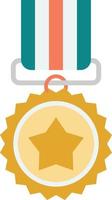 medal illustration in minimal style vector