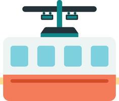 tram illustration in minimal style vector