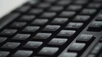 Typing on Computer Keyboard, close up shot video