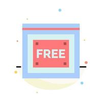 Free Access Internet Technology Free Abstract Flat Color Icon Template vector