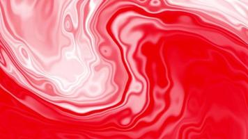 Animation de couleur dégradée abstraite 3d mur ondulé et tourbillonnant lisse. motif liquide multicolore de concept. macro de surface de réflexion ondulée blanche rouge. flux d'abstraction fluide coloré à la mode. video