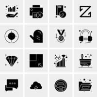 16 Business Universal Icons Vector Creative Icon Illustration to use in web and Mobile Related project