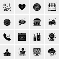 16 Business Universal Icons Vector Creative Icon Illustration to use in web and Mobile Related project