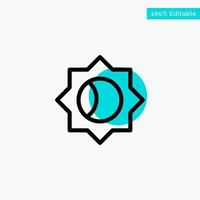 Basic Setting Ui turquoise highlight circle point Vector icon