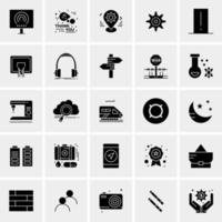 25 iconos de negocios universales vector ilustración de icono creativo para usar en proyectos relacionados con la web y dispositivos móviles