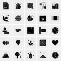 25 iconos de negocios universales vector ilustración de icono creativo para usar en proyectos relacionados con la web y dispositivos móviles