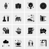 16 iconos universales de negocios vector ilustración de icono creativo para usar en proyectos relacionados con la web y dispositivos móviles