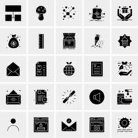 25 iconos de negocios universales vector ilustración de icono creativo para usar en proyectos relacionados con la web y dispositivos móviles