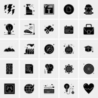 25 iconos de negocios universales vector ilustración de icono creativo para usar en proyectos relacionados con la web y dispositivos móviles