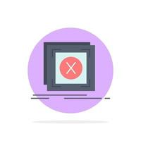 error application message problem server Flat Color Icon Vector