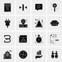 16 Universal Business Icons Vector Creative Icon Illustration to use in web and Mobile Related project