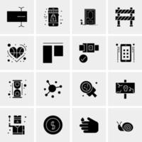 16 Universal Business Icons Vector Creative Icon Illustration to use in web and Mobile Related project