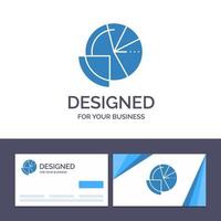 Creative Business Card and Logo template Financial Data Analysis Analytics Data Finance Vector Illustration