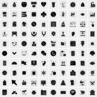 Set of 100 Universal Icons vector