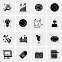 16 Business Universal Icons Vector Creative Icon Illustration to use in web and Mobile Related project