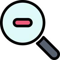 Search Research Zoom  Flat Color Icon Vector icon banner Template