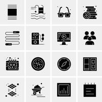 16 Business Universal Icons Vector Creative Icon Illustration to use in web and Mobile Related project