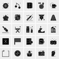 25 iconos de negocios universales vector ilustración de icono creativo para usar en proyectos relacionados con la web y dispositivos móviles