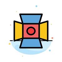 Light Photo Photography Studio Abstract Flat Color Icon Template vector