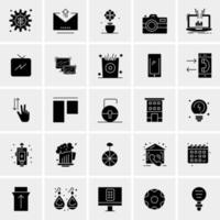 25 iconos de negocios universales vector ilustración de icono creativo para usar en proyectos relacionados con la web y dispositivos móviles