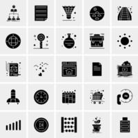 25 iconos de negocios universales vector ilustración de icono creativo para usar en proyectos relacionados con la web y dispositivos móviles