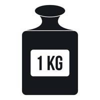 One kilogram weight pattern, simple style vector