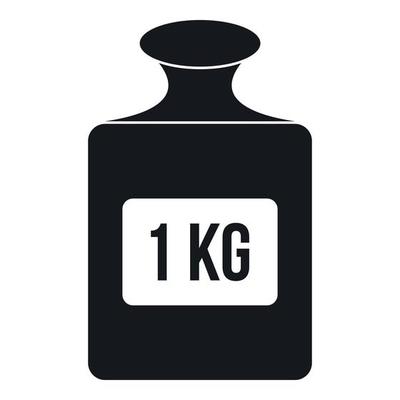 One kilogram weight pattern, simple style