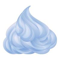 Ice meringue icon cartoon vector. Cream cake vector