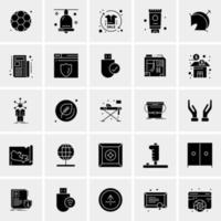 25 iconos de negocios universales vector ilustración de icono creativo para usar en proyectos relacionados con la web y dispositivos móviles