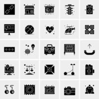 25 iconos de negocios universales vector ilustración de icono creativo para usar en proyectos relacionados con la web y dispositivos móviles