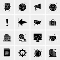 16 Business Universal Icons Vector Creative Icon Illustration to use in web and Mobile Related project