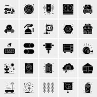 25 iconos de negocios universales vector ilustración de icono creativo para usar en proyectos relacionados con la web y dispositivos móviles