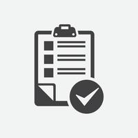 document check list logo template, document icon design, document aproved design illustration vector