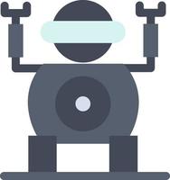 Robot Technology Toy  Flat Color Icon Vector icon banner Template