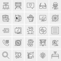 25 Universal Business Icons Vector Creative Icon Illustration to use in web and Mobile Related project