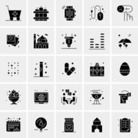 25 iconos de negocios universales vector ilustración de icono creativo para usar en proyectos relacionados con la web y dispositivos móviles