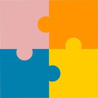 vector jigsaw puzzle background design