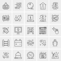 25 iconos de negocios universales vector ilustración de icono creativo para usar en proyectos relacionados con la web y dispositivos móviles