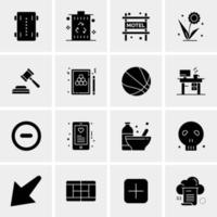 16 iconos universales de negocios vector ilustración de icono creativo para usar en proyectos relacionados con la web y dispositivos móviles