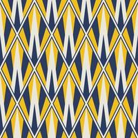Geometric colorful pattern. Abstract colorful yellow-blue geometric diamond shape seamless pattern background. Use for fabric, textile, home interior decoration elements, upholstery, wrapping. vector