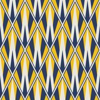 Geometric colorful pattern. Abstract colorful yellow-blue geometric diamond shape seamless pattern background. Use for fabric, textile, home interior decoration elements, upholstery, wrapping. vector