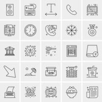 25 Universal Business Icons Vector Creative Icon Illustration to use in web and Mobile Related project