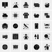 25 iconos de negocios universales vector ilustración de icono creativo para usar en proyectos relacionados con la web y dispositivos móviles