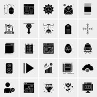 25 Universal Business Icons Vector Creative Icon Illustration to use in web and Mobile Related project