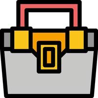 Bag Box Construction Material Toolkit  Flat Color Icon Vector icon banner Template
